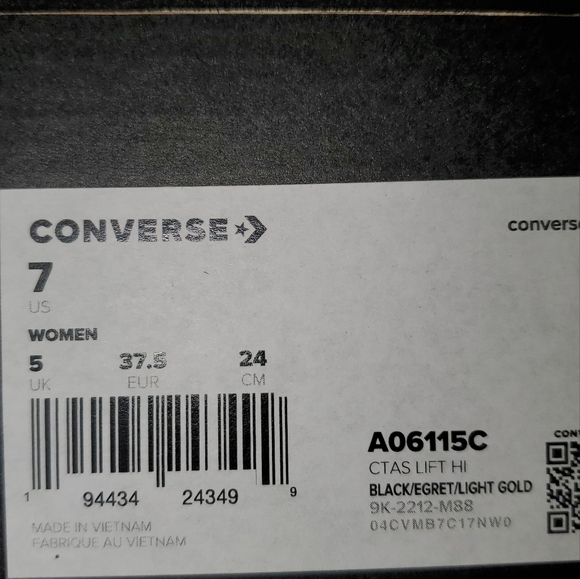 Converse CTAS Lift Hi Platform Festival Florals women's sz / A06115C - Picture 7 of 8